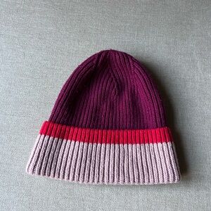 Athleta Beanie (Wine, Pink & Red)